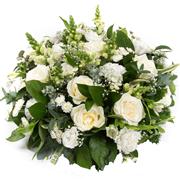 lemon and white posy